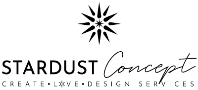 Stardust Concept Vertical Logo Black